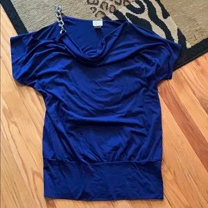 3/$15 Off shoulder top with chain detailing